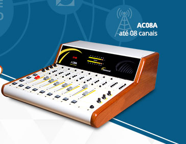 AC08A - Console de Áudio até 12 canais